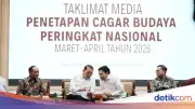 Kemenbud Tetapkan 430 Cagar Budaya Nasional, Total Capai 743