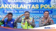Polantas Menyapa di Bogor, Kakorlantas Ajak Ojol Jadi Pahlawan Keselamatan