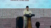 Prabowo Senang Hadiri Penyerahan Uang Sitaan Rp 10,2 Triliun