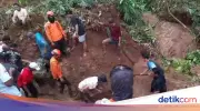 Pria Tertimbun Longsor Saat Rapikan Pohon Bambu di Bogor
