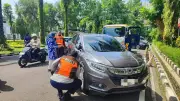Puluhan Kendaraan ASN Depok Kena Razia Parkir Liar, Bannya Digembok
