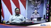 Rapat Virtual, AHY Laporkan Progres Rehabilitasi Pascabencana ke Prabowo