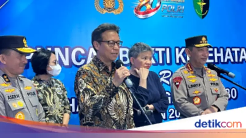 Menkes Apresiasi Bakti Kesehatan Polri, Dorong Buruh Cek Kesehatan Rutin