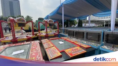 69 Tersangka Judi Berkedok Timezone Dibekuk, Uang Rp 1,3 M dan Emas Disita