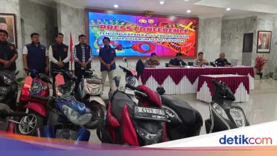 9 Maling Motor di Cilegon Diringkus, Hasil Curian untuk Beli Sabu