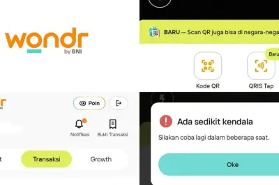 Aplikasi Wondr BNI Alami Gangguan pada Senin Siang