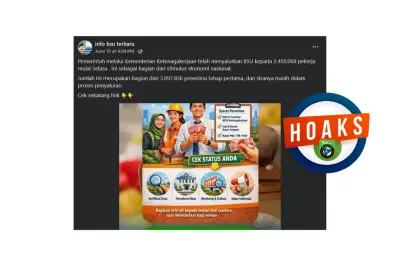 BSU Rp600.000 Disebar, Kemenaker Bantah dan Sebut Hoaks Penipuan