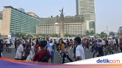 CFD Bundaran HI Kembali Digelar, Warga Antusias Olahraga dan Jajan