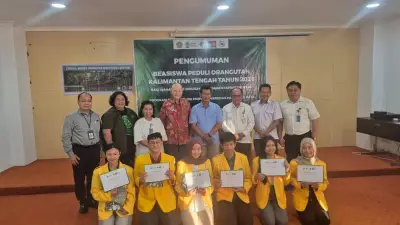 Enam Mahasiswa UPR Terima Beasiswa Konservasi Orangutan 2026