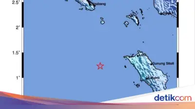 Gempa M 4,1 Guncang Nias Barat Akibat Aktivitas Megathrust