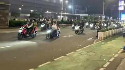 HUT Jakarta Usai, Jalan MH Thamrin Kembali Dibuka untuk Lalu Lintas