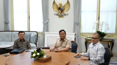 Jusuf Kalla Temui Presiden Prabowo di Istana Merdeka