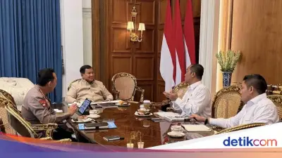 Kapolri Lapor Situasi Keamanan ke Presiden Prabowo di Istana