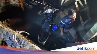 Pemotor di Surabaya Tewas Tercebur Gorong-gorong Proyek Saluran Air