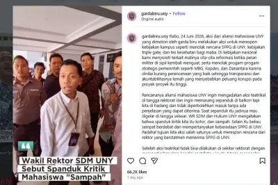 Rektor UNY Buka Suara soal Wakil Rektor Debat dengan Mahasiswa soal Spanduk Demo