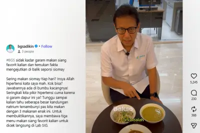 Siomay, Bakso, atau Soto Betawi? Ini yang Paling Tinggi Garam