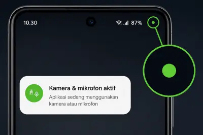 Titik Hijau di HP Tanda Kamera Aktif atau Disadap? Ini Faktanya