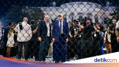 Ultah ke-80, Trump Tonton UFC Berdarah di Halaman Gedung Putih