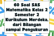 60 Contoh Soal SAS Matematika Kelas 2 SD Semester 2 Kurikulum Merdeka