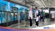 Akses Masuk Stasiun MRT Bundaran HI-Dukuh Atas Ditutup Sementara Akibat Demo