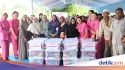 Bhayangkari Polda Metro Jaya Bagikan Ratusan Paket Sembako di Bojongsari Depok
