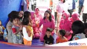 Bhayangkari Polres Jakpus Salurkan Bantuan dan Trauma Healing ke Korban Kebakaran