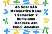 Contoh Soal SAS Matematika Kelas 1 Semester 2 Kurikulum Merdeka