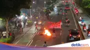 Demo di Salemba Jakarta Pusat Picu Kemacetan Malam Ini