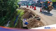 Dinding Penahan Tanah Longsor di Bogor Diperbaiki, Anggaran Rp5,4 M