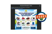 Hoaks Bantuan Alat Pertanian dari Kementan, Waspada Phishing