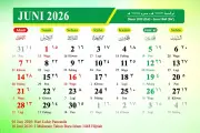 Jadwal Libur Nasional Juni 2026: Tanggal Merah dan Cuti Bersama
