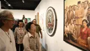 Megawati dan GKR Hemas Resmikan Pameran Seni Mata Hati Soekarno