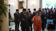 Momen Prabowo Gandeng Megawati Usai Upacara Hari Lahir Pancasila