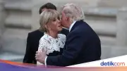 Momen Viral Trump Jabat Tangan Istri Macron 13 Detik di KTT G7