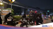Pemotor Mabuk Tak Pakai Helm Terjaring Patroli Gabungan Brimob di Priok