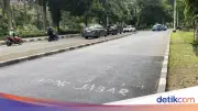 Perbaikan Jalan Lenteng Agung Diberi Tanda Batas Wilayah Depok, Ini Kata Pemkot