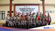 Polwan Ajak Polisi Cilik Bermain dan Belajar di Polres Jakarta Pusat