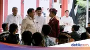 Presiden Prabowo Makan Siang Bersama Siswa SRMP 17 Tabanan, Bali
