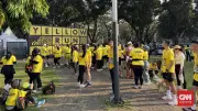 Ribuan Pelari Baju Kuning Penuhi GBK, Antusiasme Meriahkan Yellow Run 2026