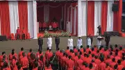 Sekjen PDIP Hasto Pimpin Upacara Hari Lahir Pancasila di Lenteng Agung