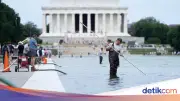 Trump Murka Kolam Refleksi Monumen Lincoln Dirusak, Air Dikuras