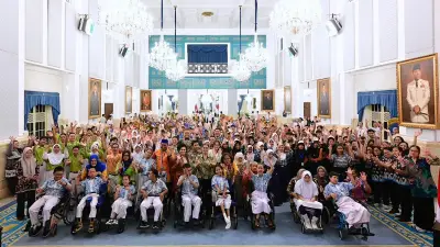 164 Siswa Disabilitas Diajak Keliling Istana, Seskab Teddy: Semangat Tak Kenal Batas