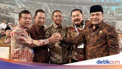 5 Pimpinan Lembaga Kompak di Puncak Harkopnas 2026, Prabowo Tegaskan Peran Koperasi