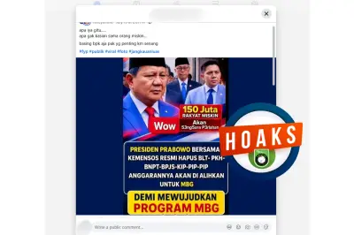 Bantahan Hoaks Penghapusan Bansos Demi Program Makan Bergizi Gratis