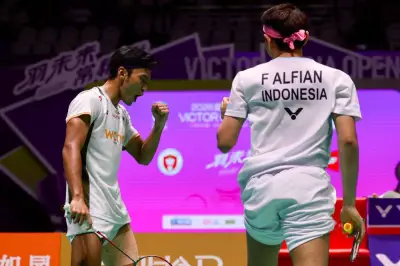 Fajar/Fikri Pertahankan Gelar China Open Usai Kalahkan Kim/Seo
