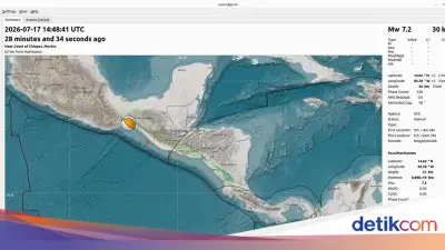 Gempa M 7,3 Guncang Meksiko, BMKG Pastikan Tak Berdampak Tsunami ke Indonesia
