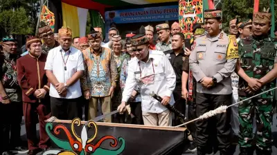 Gubernur Kalteng Resmikan Huma Betang, Ikon Budaya Dayak