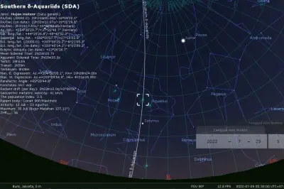 Hujan Meteor Ganda di Langit Indonesia Akhir Juli 2026