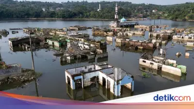 Kemarau di Lebak, Kampung Tenggelam di Bendungan Karian Muncul Kembali