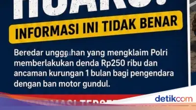 Korlantas Polri Bantah Hoaks Denda Rp250 Ribu untuk Ban Gundul